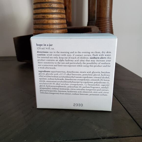 Philosophy Hope in a Jar Moisturizer Face Cream 4 oz Jumbo Size and - Picture 3 of 7